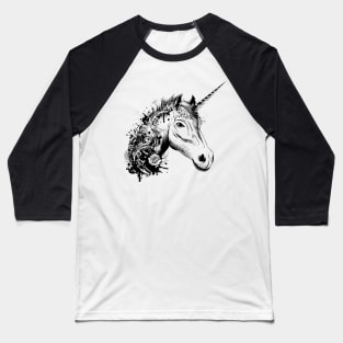 A head of a unicorn Baseball T-Shirt